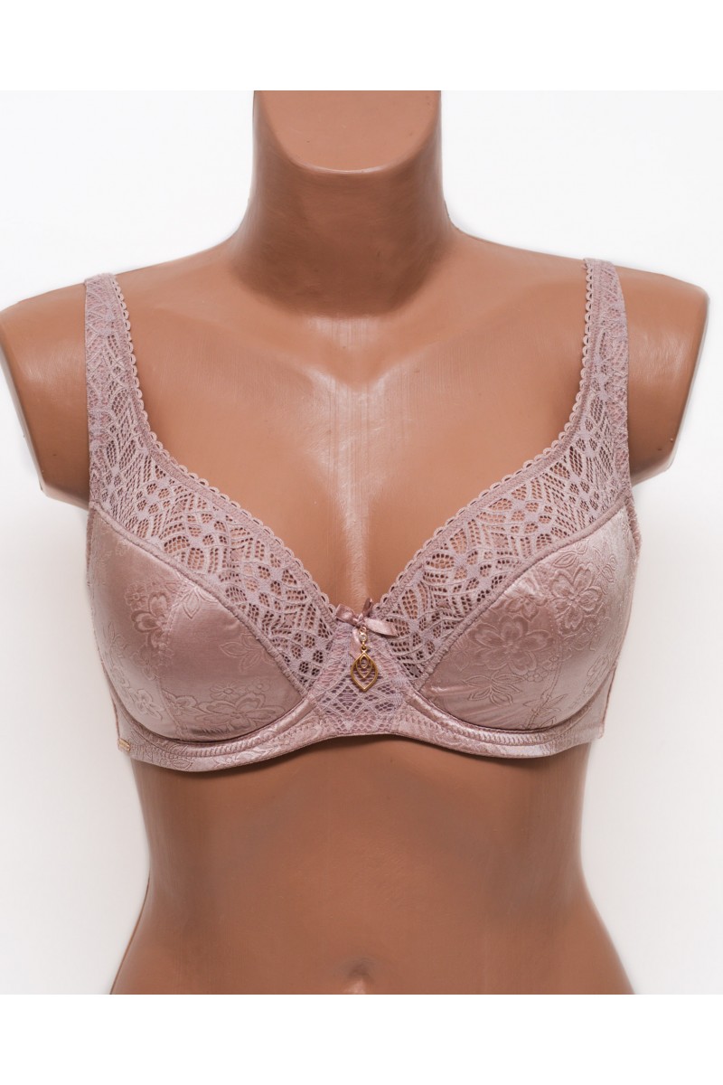 Бюстгальтер атласний Lanny mode 11574 капучино 11574-1