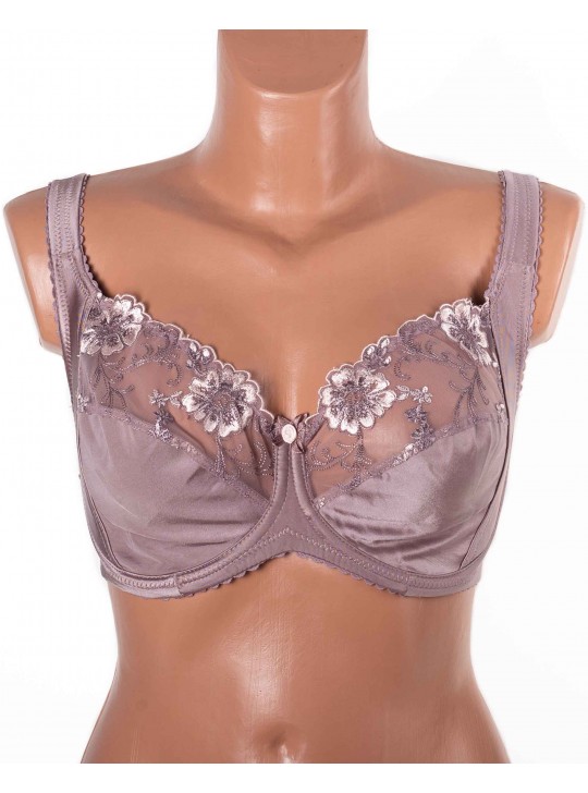 Бюстгальтер без поролона  з вишивкою Lanny mode 11775 капучино 11775-4