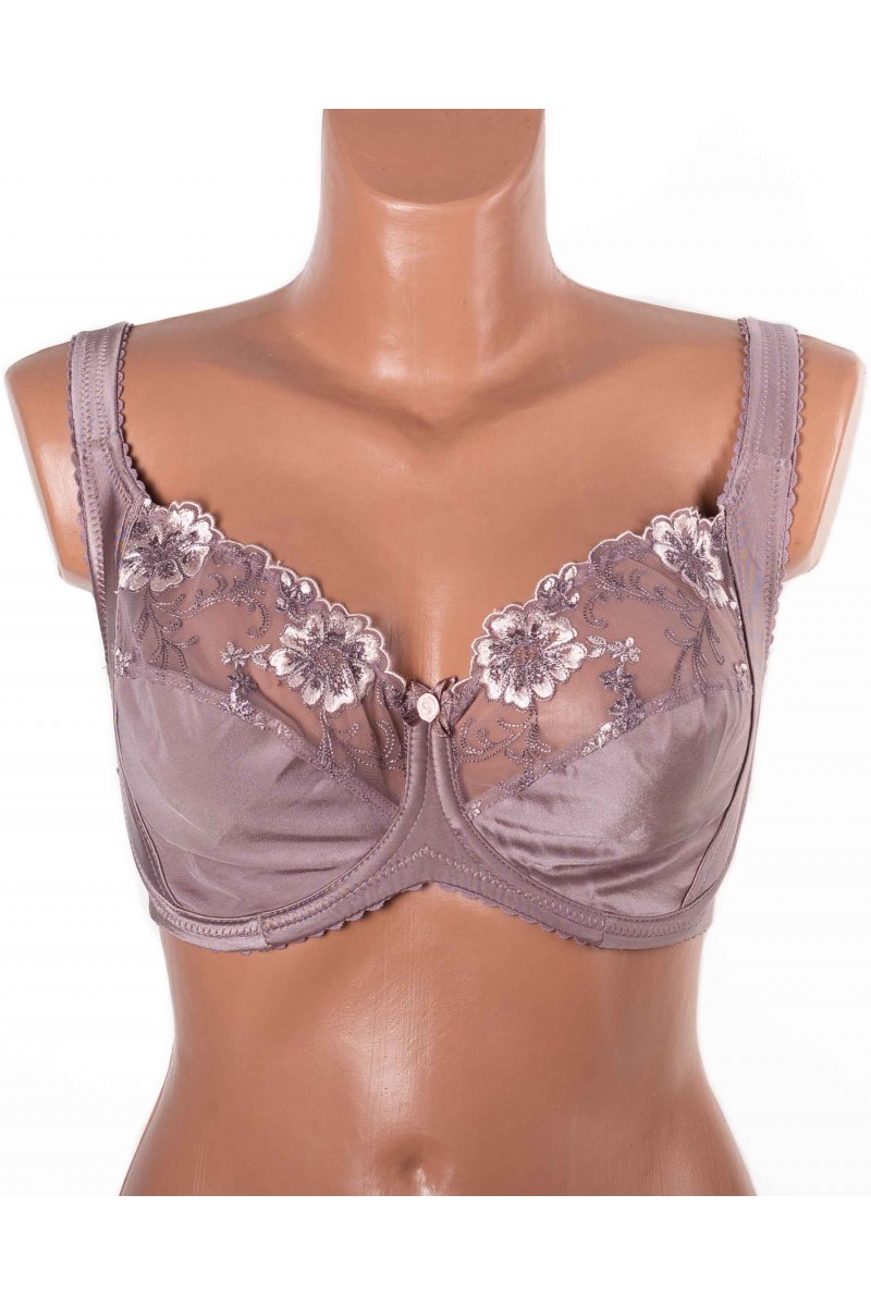 Бюстгальтер без поролона  з вишивкою Lanny mode 11775 капучино 11775-4