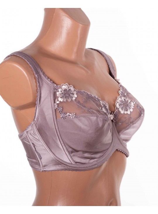 Бюстгальтер без поролона  з вишивкою Lanny mode 11775 капучино 11775-4