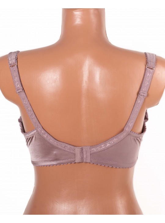 Бюстгальтер без поролона  з вишивкою Lanny mode 11775 капучино 11775-4