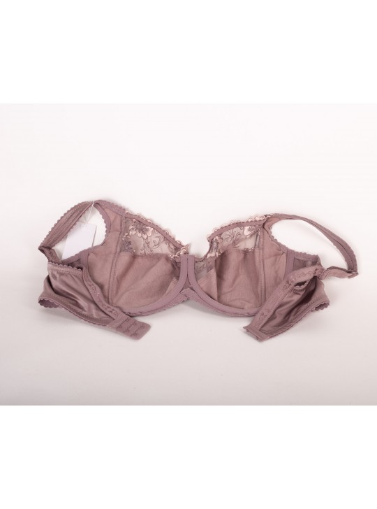 Бюстгальтер без поролона  з вишивкою Lanny mode 11775 капучино 11775-4