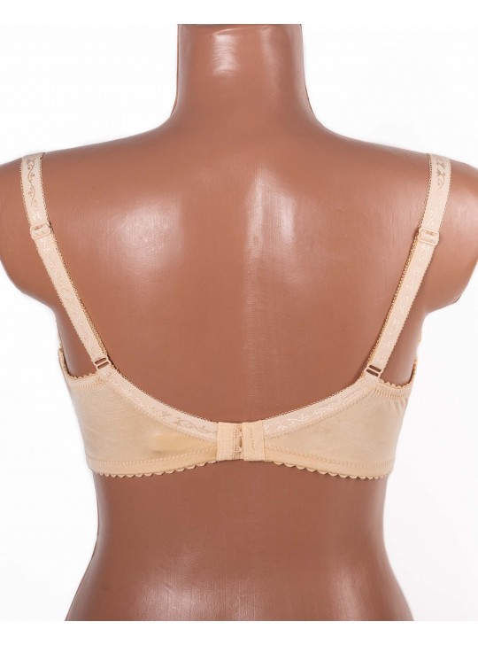 Бюстгальтер без поролона  з вишивкою Lanny mode 11775 бежевий 11775-6