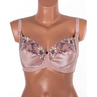 Бюстгальтер без поролона з вишивкою Lanny mode 11775 пудра 11775-1 Бюстгальтер без поролона з вишивкою Lanny mode 11775 пудра 11775-1