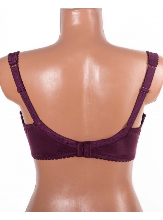 Бюстгальтер без поролона  з вишивкою Lanny mode 11775 марсала 11775-7
