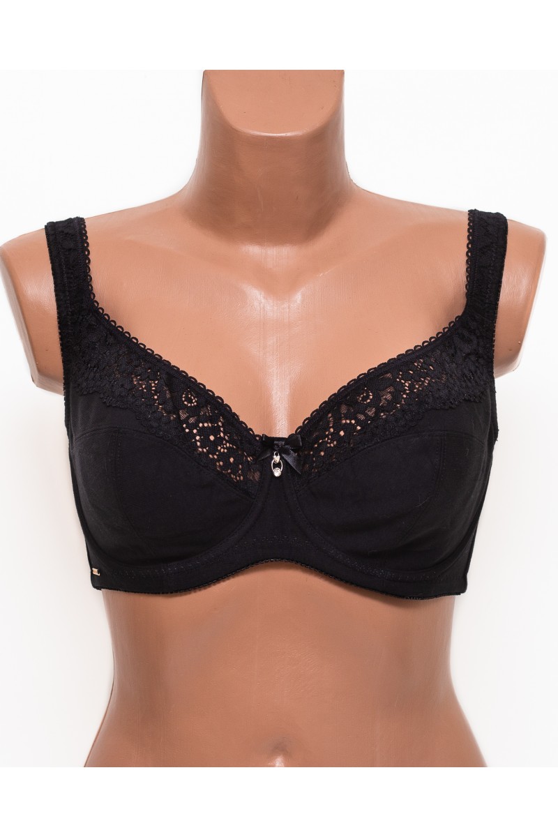 Бюстгальтер бавовняний з м'якою чашкою Lanny mode 11848 чорний 11848-5