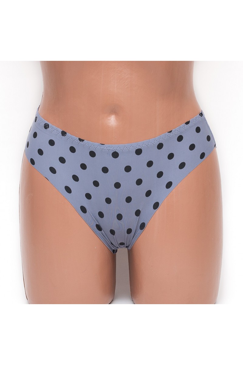 Бесшовные трусы женские горох Lulola цвет серый k3073-3