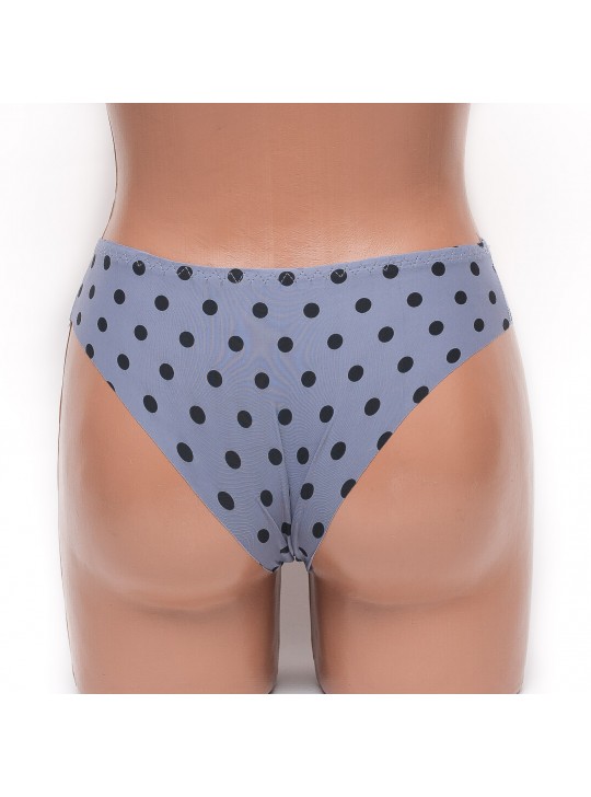 Бесшовные трусы женские горох Lulola цвет серый k3073-3