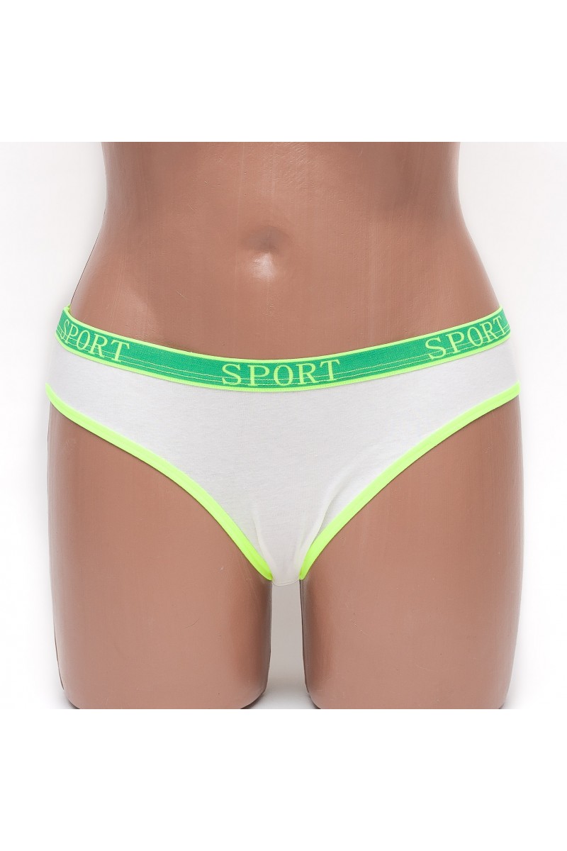 Спортивные трусы женские слип хлопок ER and DO Sport цвет молочный k3060-2