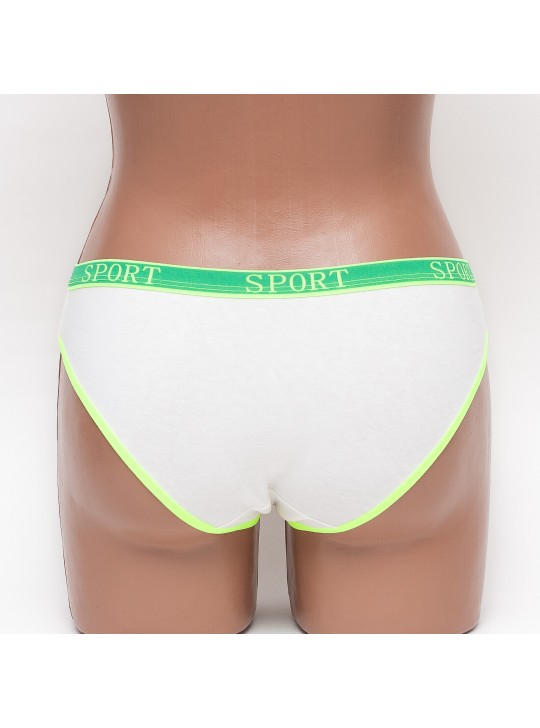 Спортивные трусы женские слип хлопок ER and DO Sport цвет молочный k3060-2