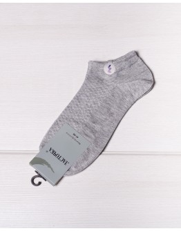 Чоловічі короткі шкарпетки Ласточка 1531 світло-сірі 11036-1