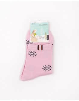 Жіночі шкарпетки з малюнком Золото рожеві 11012-2