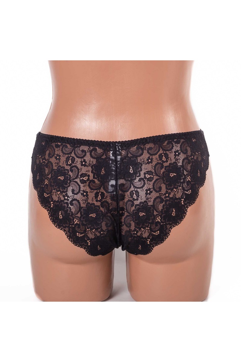 Трусики жіночі мереживні Anfen 3-470 чорні 3975-1