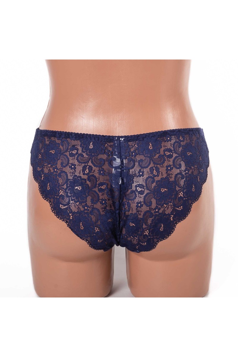 Трусики жіночі мереживні Anfen 3-470 сині 3975-6