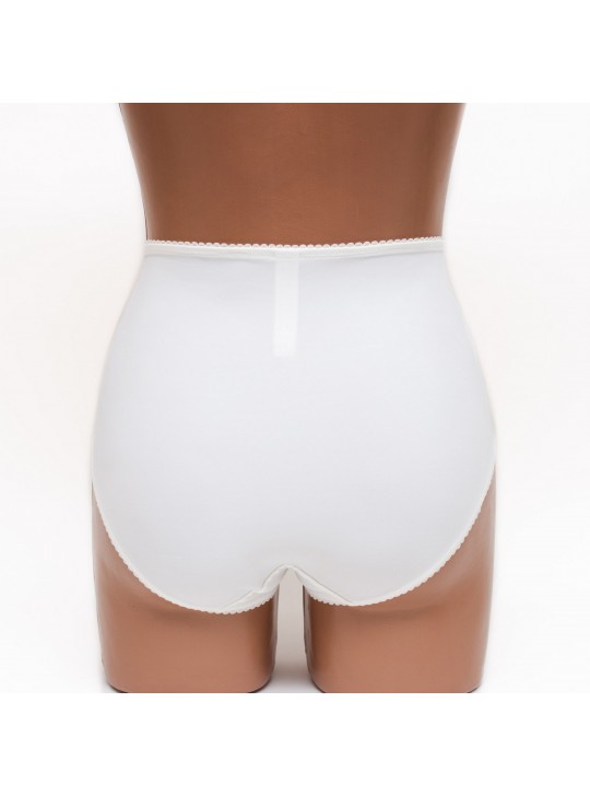 Жіночі трусики високої посадки з мереживом Anfen 5-308 молочні k3605-2 Жіночі трусики високої посадки з мереживом Anfen 5-308 молочні k3605-2
