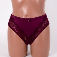 Трусики жіночі мікрофібра з мереживом  Annajolly 81120 марсала 4258-3