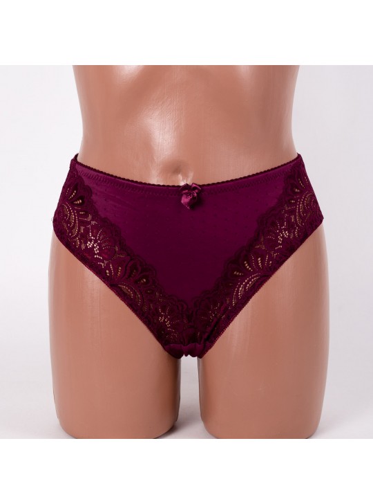 Трусики жіночі мікрофібра з мереживом  Annajolly 81120 марсала 4258-3