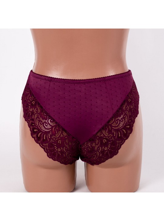 Трусики жіночі мікрофібра з мереживом  Annajolly 81120 марсала 4258-3