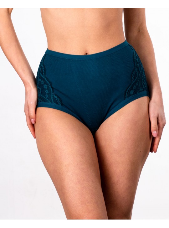 Трусики трикотаж рубчик Anttifu 3001 смарагдові 4220-7