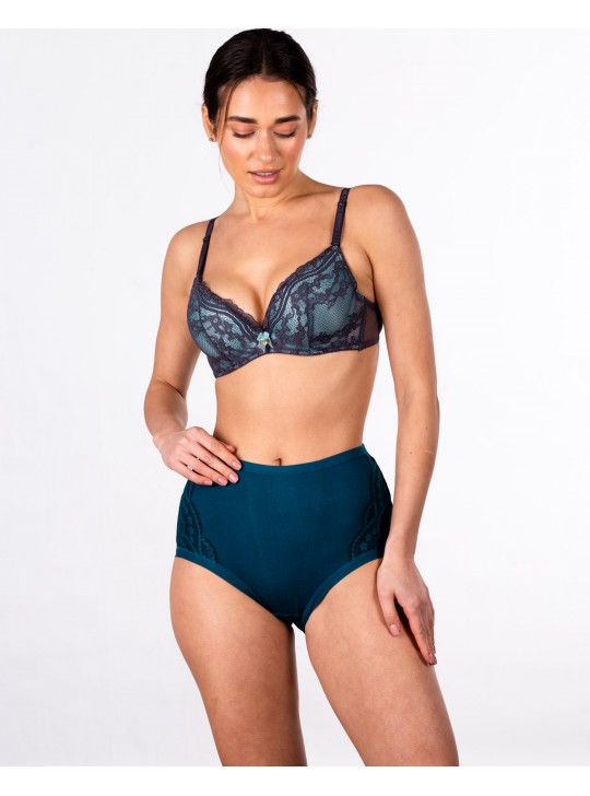 Трусики трикотаж рубчик Anttifu 3001 смарагдові 4220-7