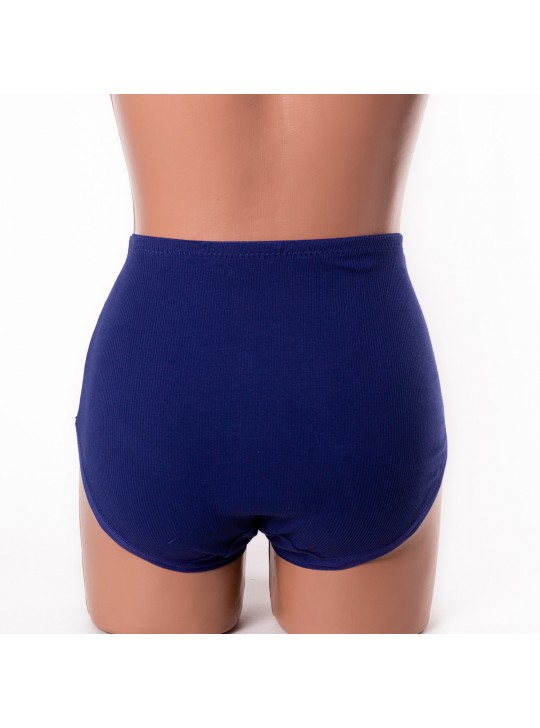 Трусики трикотаж рубчик Anttifu 3001 сині 4220-8