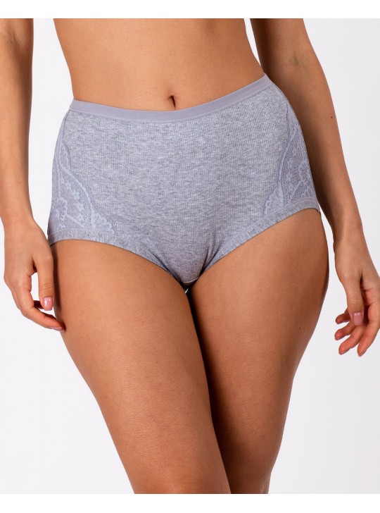 Трусики трикотаж рубчик Anttifu 3001 сірі 4220-1
