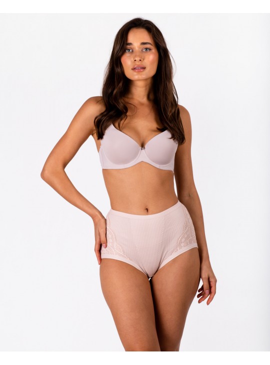 Трусики трикотаж рубчик Anttifu 3001 капучіно 4220-3