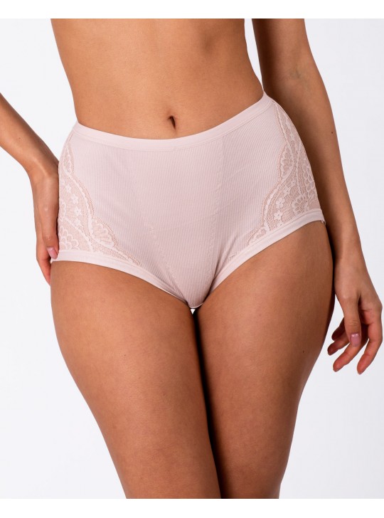 Трусики трикотаж рубчик Anttifu 3001 капучіно 4220-3