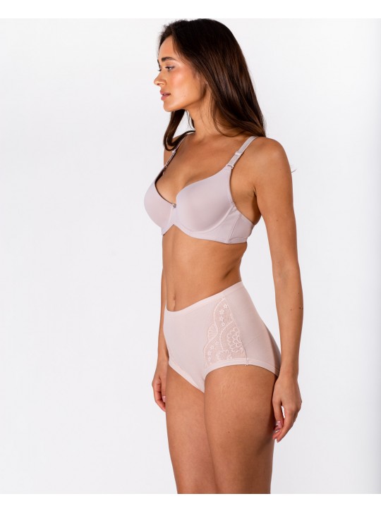 Трусики трикотаж рубчик Anttifu 3001 капучіно 4220-3