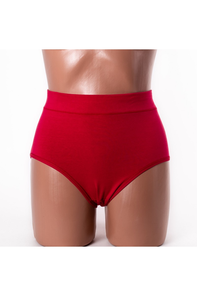 Жіночі трусики бавовна Antifu 612 бордові k3478-12