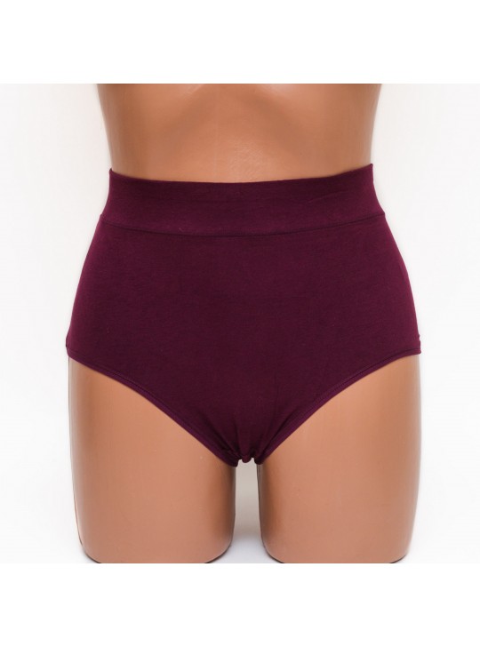 Жіночі трусики бавовна Antifu 612 марсала k3478-8