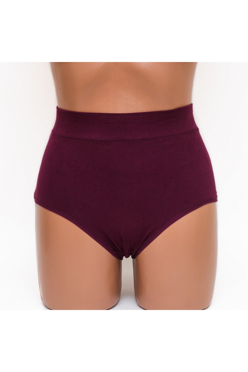 Жіночі трусики бавовна Antifu 612 марсала k3478-8