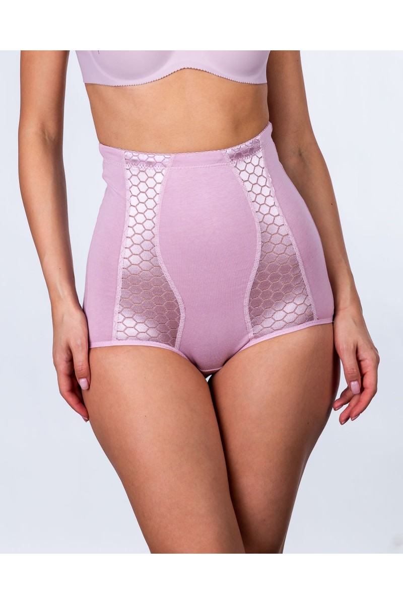 Коригуючі труси-утяжка бавовна Anttifu 6597 пудра 7062-7