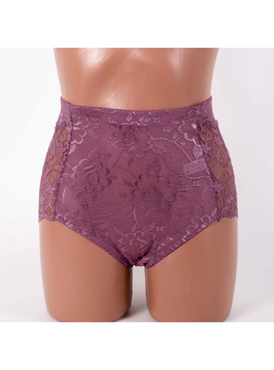 Трусики жіночі мереживні завищена посадка Anttifu 676 мокко 4267-5