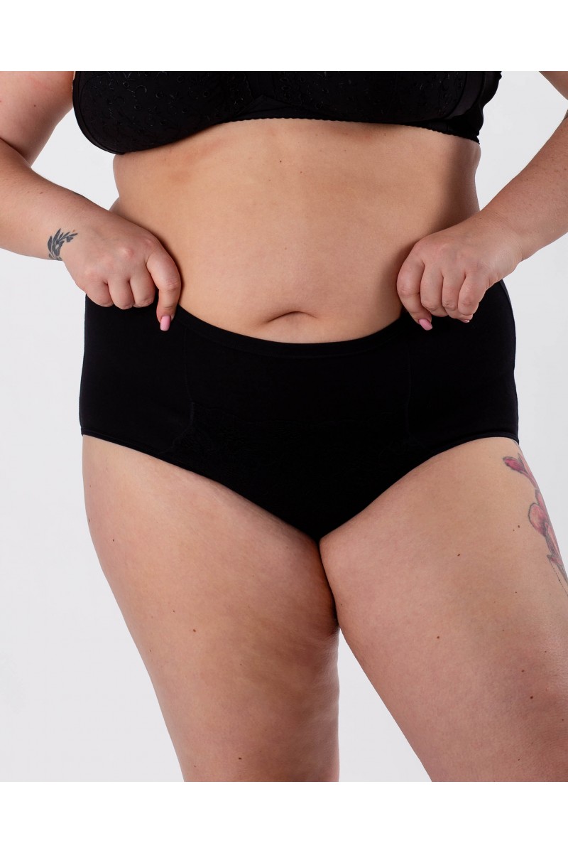 Жіночі труси бавовна  Anttifu 841 чорні 4279-3