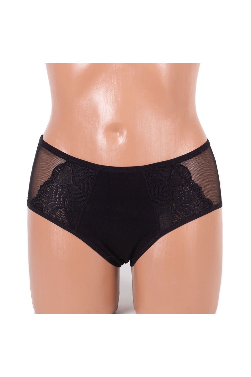 Трусики бавовняні Anttifu 8675 чорні 4005-2