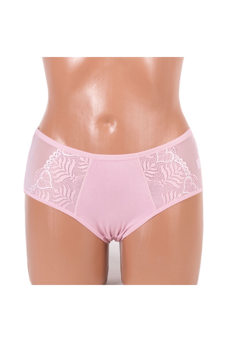 Трусики бавовняні Anttifu 8675 пудра 4005-4
