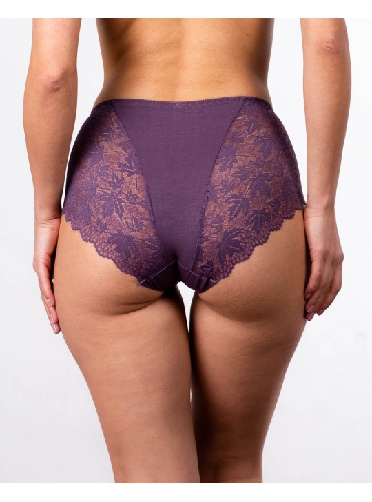 Трусики бавовна з мереживом Biweier 9298 мокко 4209-8