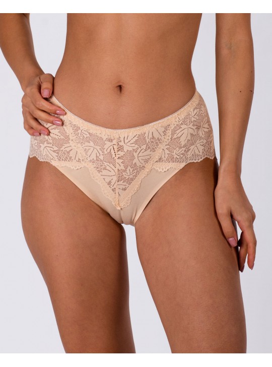 Трусики бавовна з мереживом Biweier 9298 бежеві 4209-1 Трусики бавовна з мереживом Biweier 9298 бежеві 4209-1