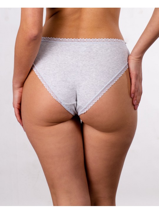 Труси трикотаж рубчик Dyana 9297 сірі меланж 4224-1