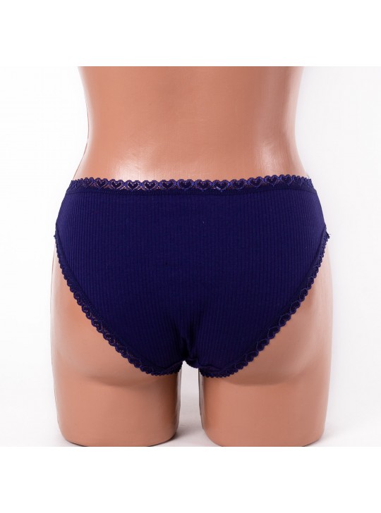 Труси трикотаж рубчик Dyana 9297 сині 4224-3