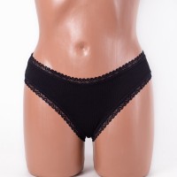 Труси трикотаж рубчик Dyana 9297 чорні 4224-5