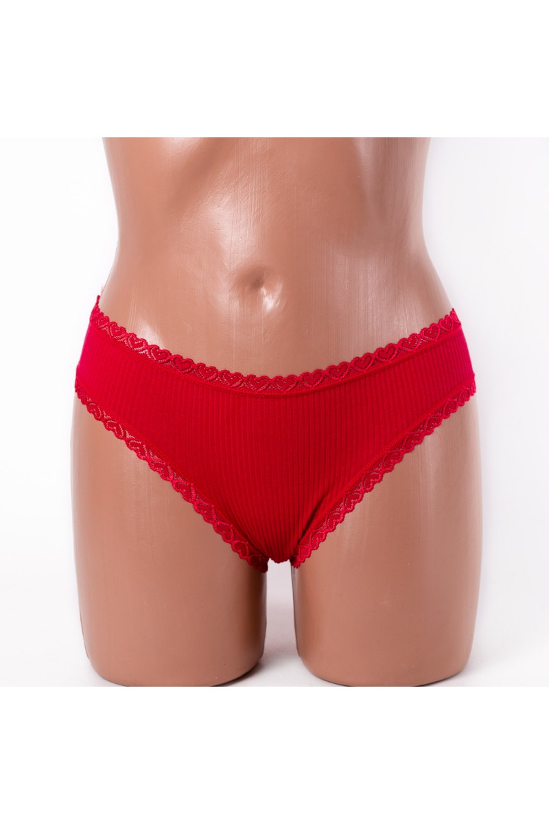 Труси трикотаж рубчик Dyana 9297 червоні 4224-4