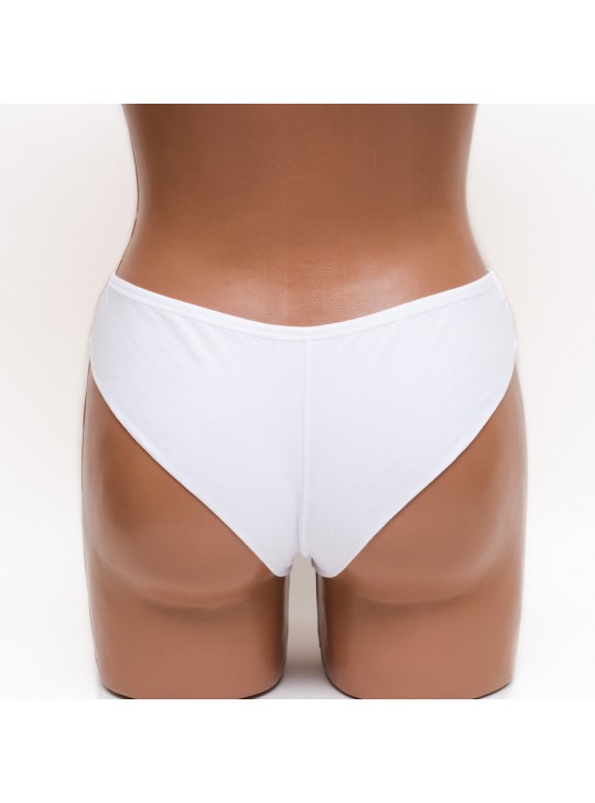 Трусики женские бразилиана хлопок ER and DO белые k3400-7