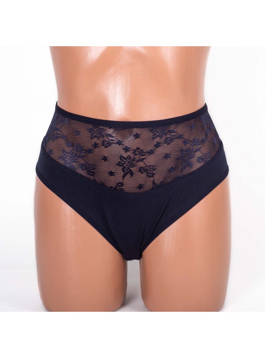 Трусики жіночі бавовна ER and DO сині 3939-4