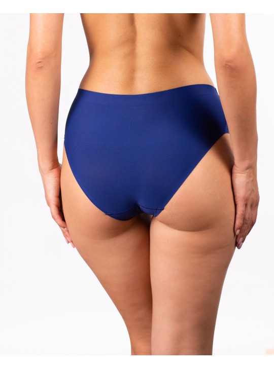 Жіночі безшовні трусики з перфорацією Greenice 1026 сині 4197-3