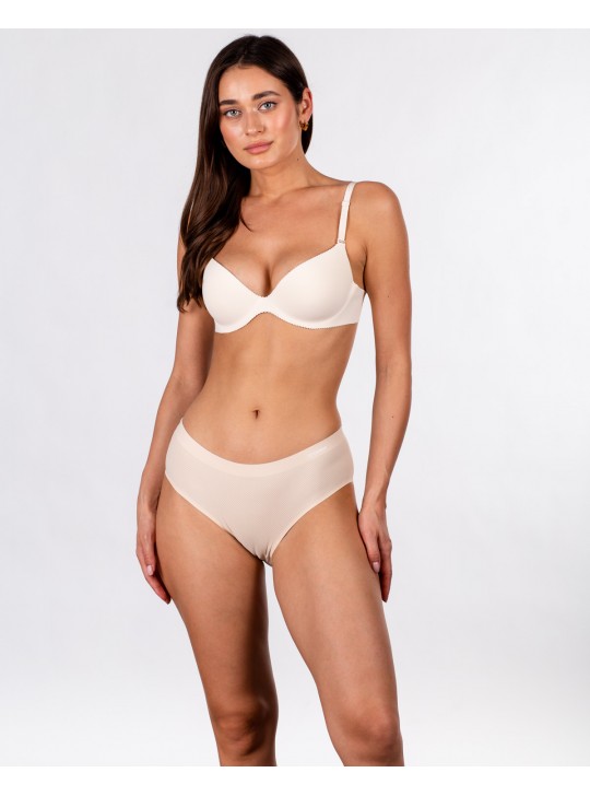 Жіночі безшовні трусики з перфорацією Greenice 1026 бежеві 4197-2