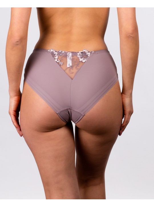 Жіночі труси мікрофібра з вишивкою Lanny mode 21775 капучино k3758-2