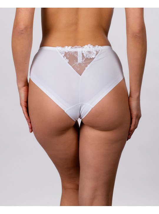 Жіночі труси мікрофібра з вишивкою Lanny mode 21775 білі k3758-4