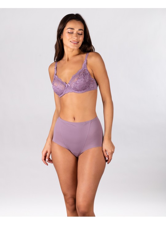 Жіночі безшовні трусики  lanny mode 5008 бузкові 3952-6